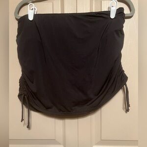 24th & Ocean Elegant Black Swim Skort